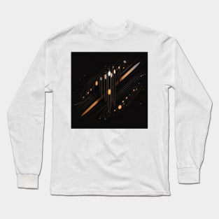 Minimalistic Geometric Illustration Long Sleeve T-Shirt